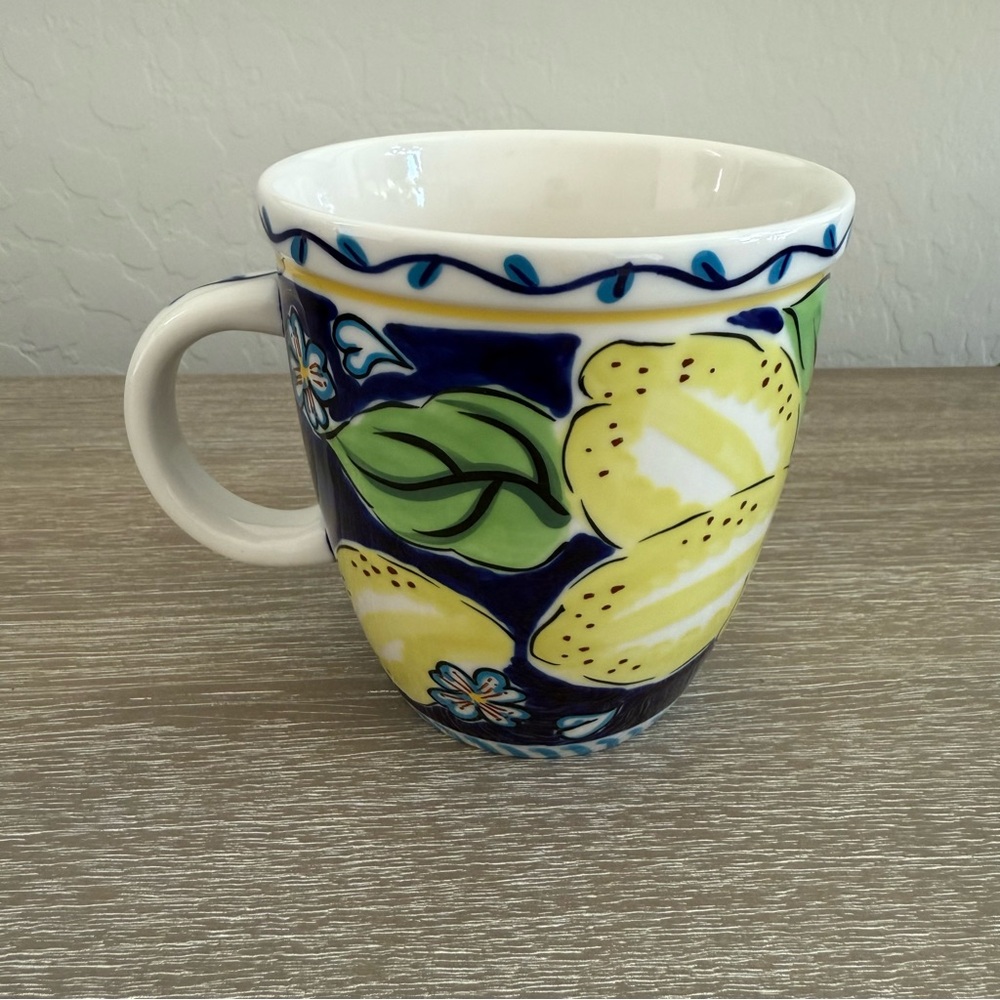 Starbucks vintage Italian lemon hand painted mug circa 2002. - Picture 7 of 13